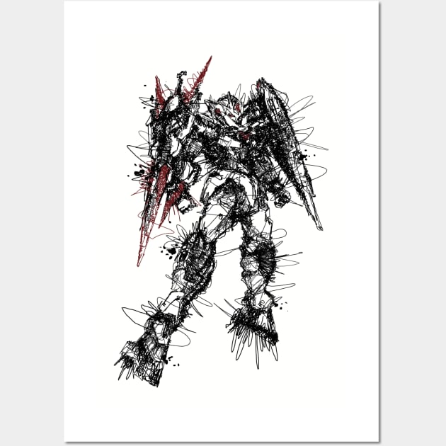 Gundam Series Wall Art by Karikatoer